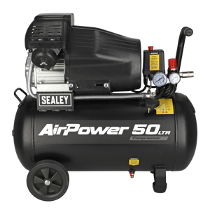 50L V-Twin Direct Drive Air Compressor 3hp