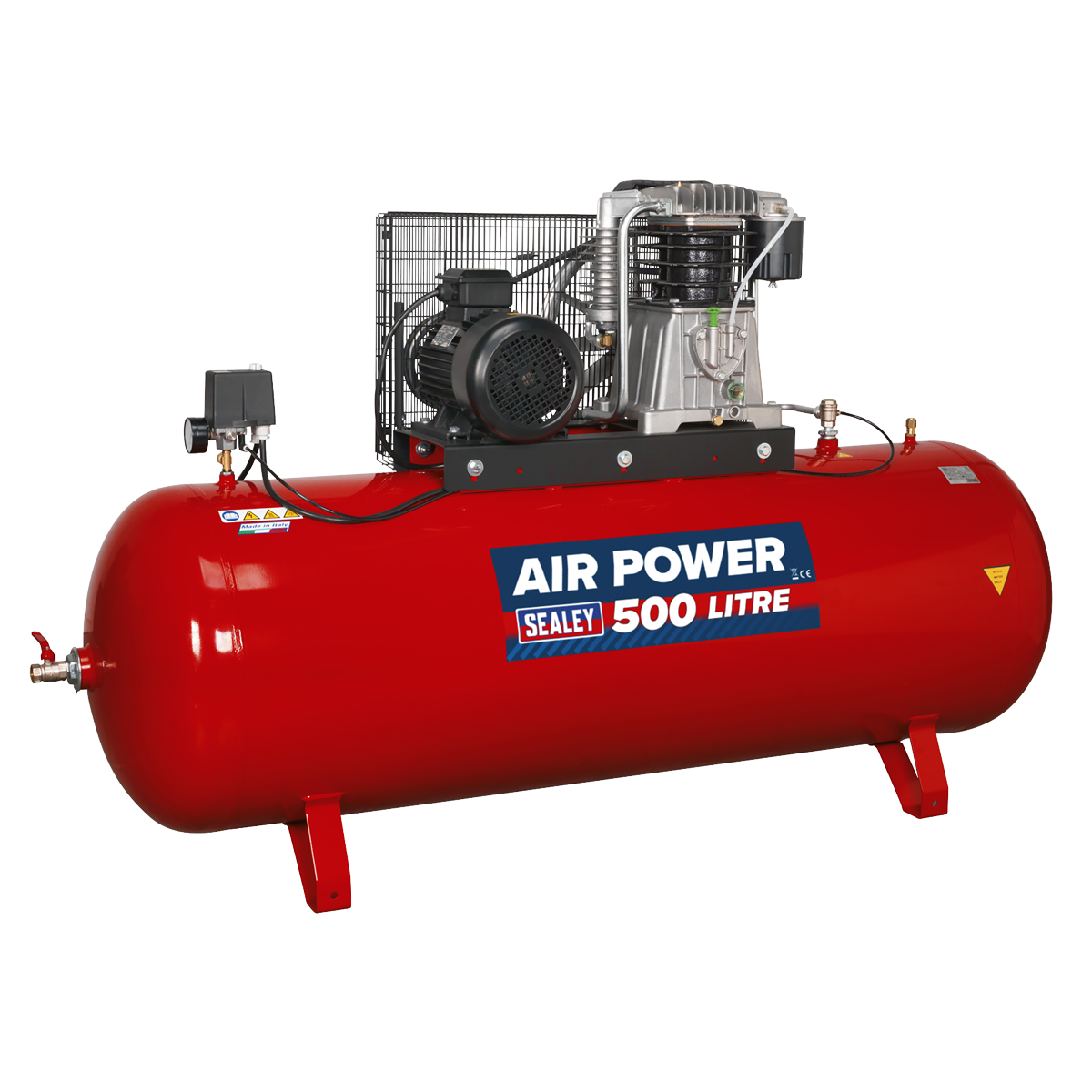 500L Belt Drive Air Compressor with Cast Cylinders 7.5hp 3ph 2-Stage