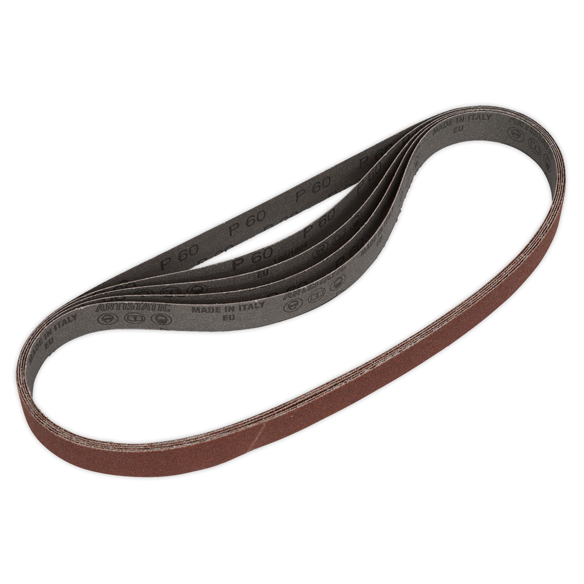 25 x 762mm Sanding Belt 60Grit - Pack of 5