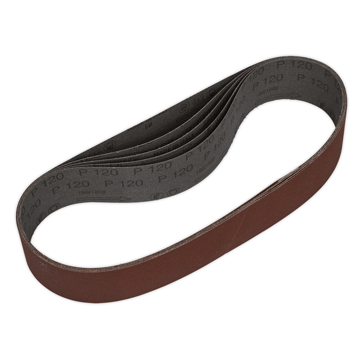 50 x 686mm Sanding Belt 120Grit - Pack of 5