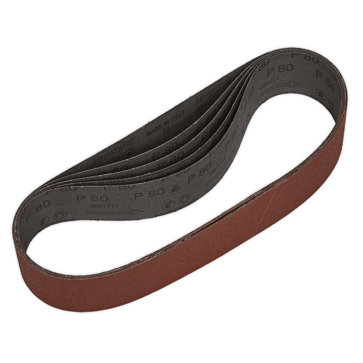 50 x 686mm Sanding Belt 80Grit - Pack of 5