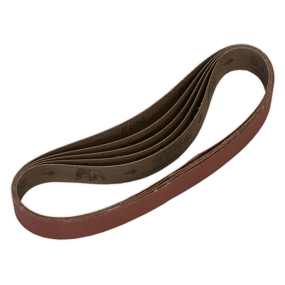 30 x 540mm Sanding Belt 100Grit - Pack of 5