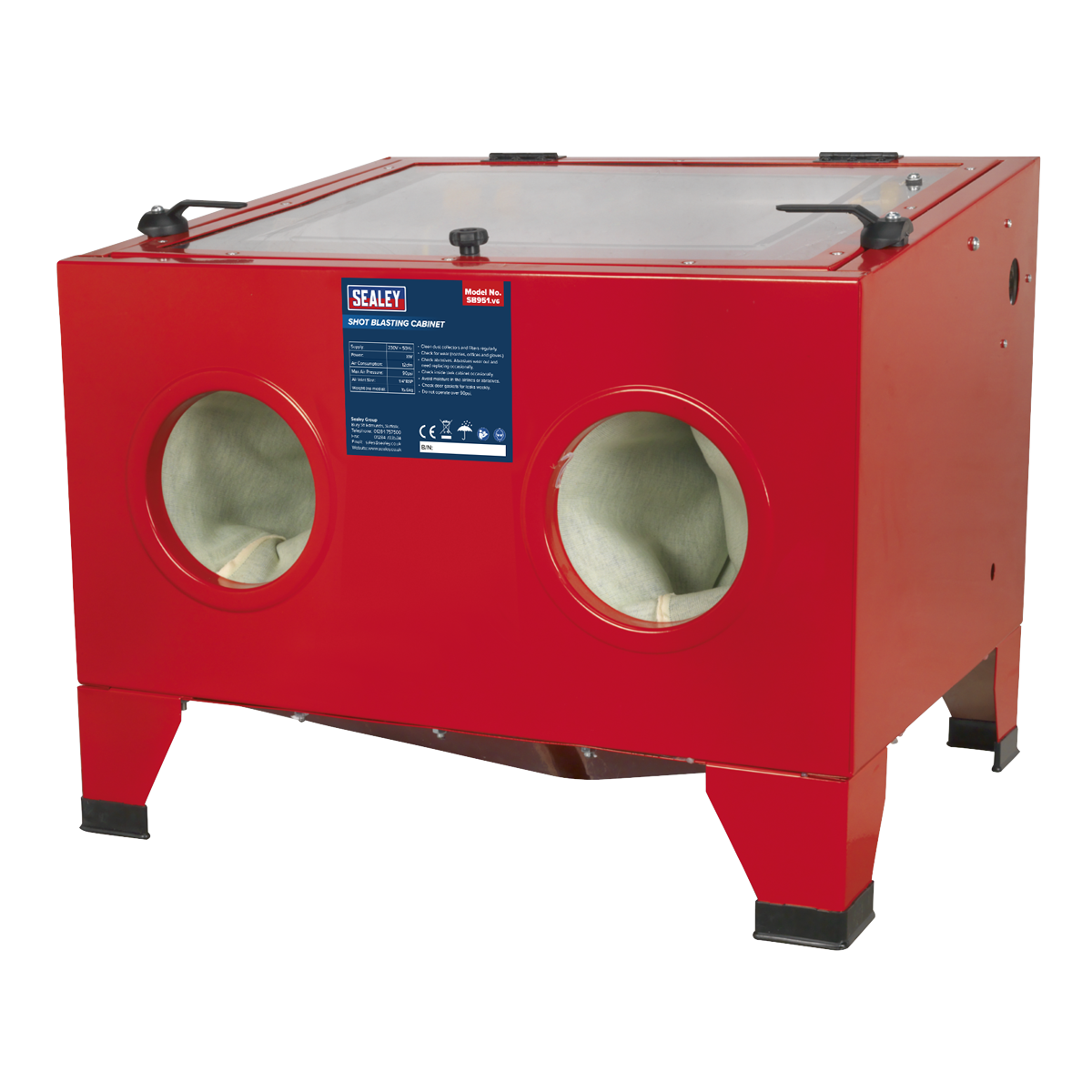 Shot Blasting Cabinet with Gun 640 x 490 x 490mm