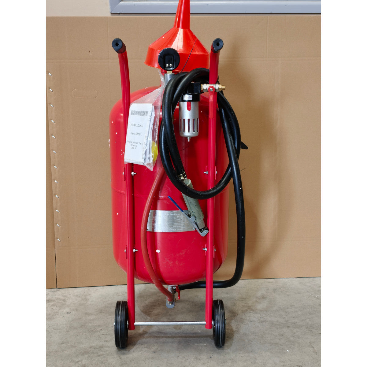 Shot Blaster with Water Trap & Wheels 75L (Factory Refurbished B)