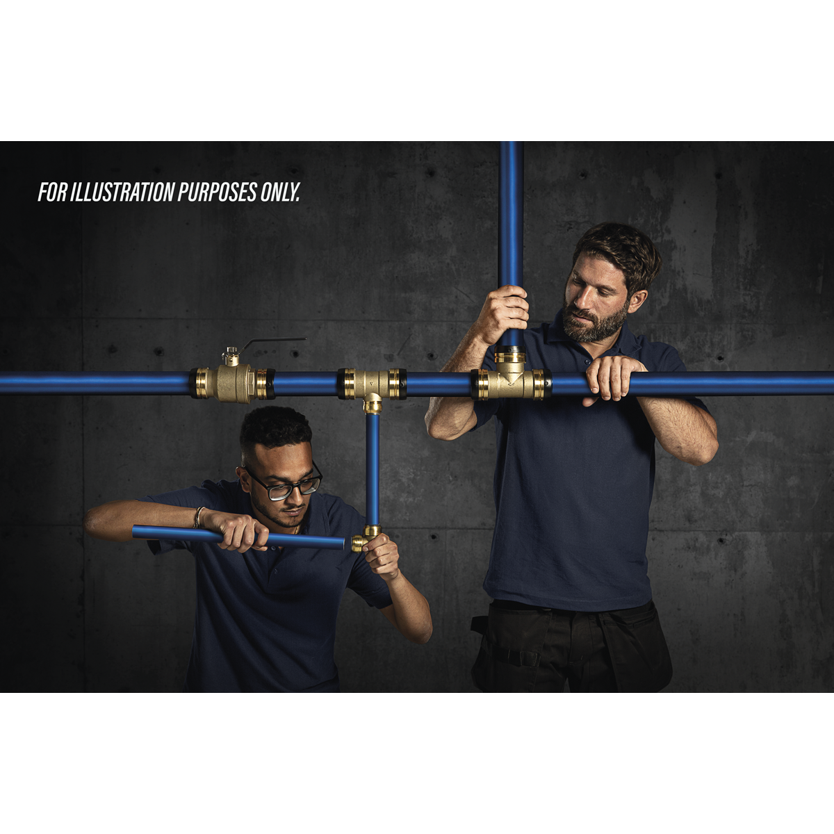 SharkBite® 18m 3-Drop Air Supply System Kit