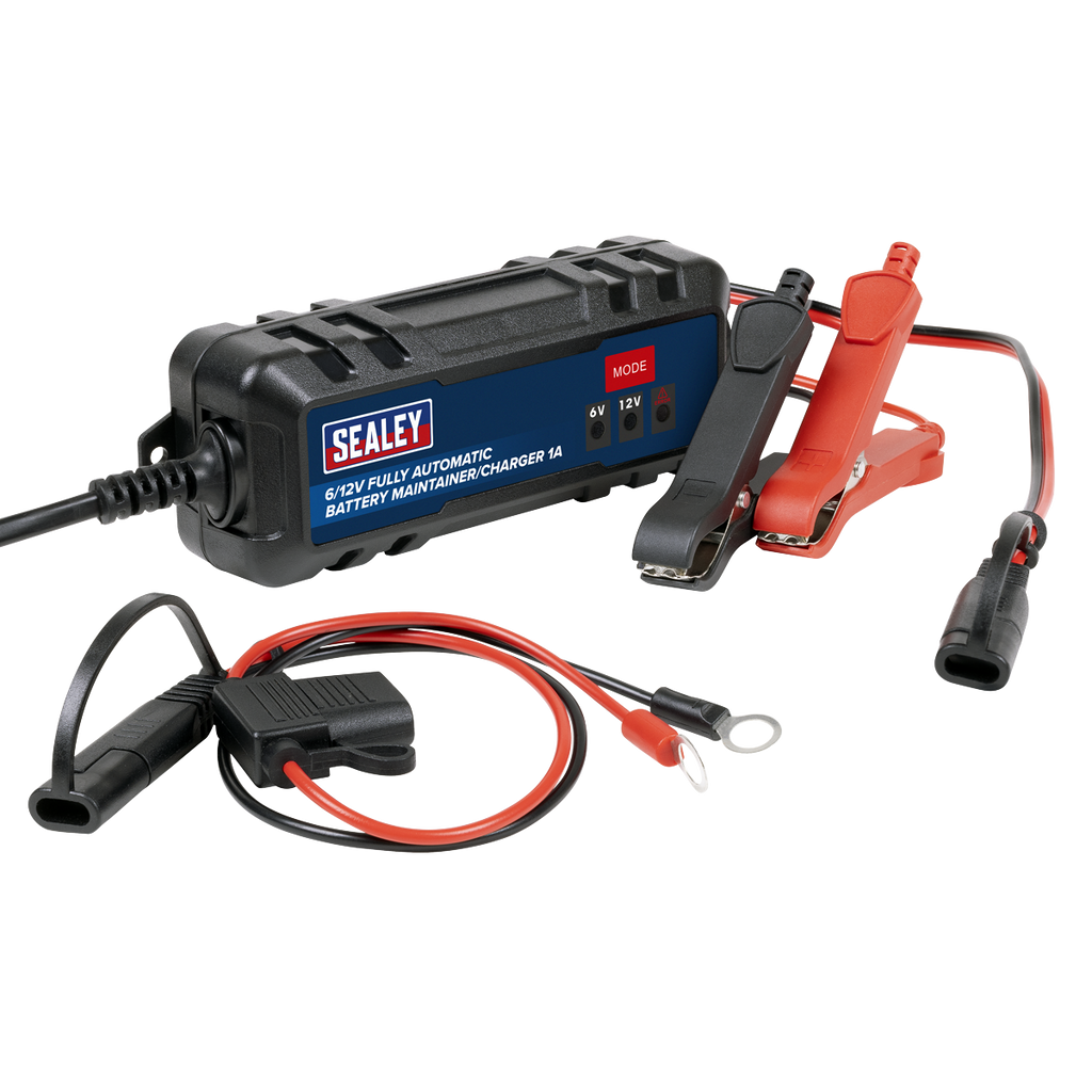 6/12V Fully Automatic Battery Charger/Maintainer, 1A (SBC1)