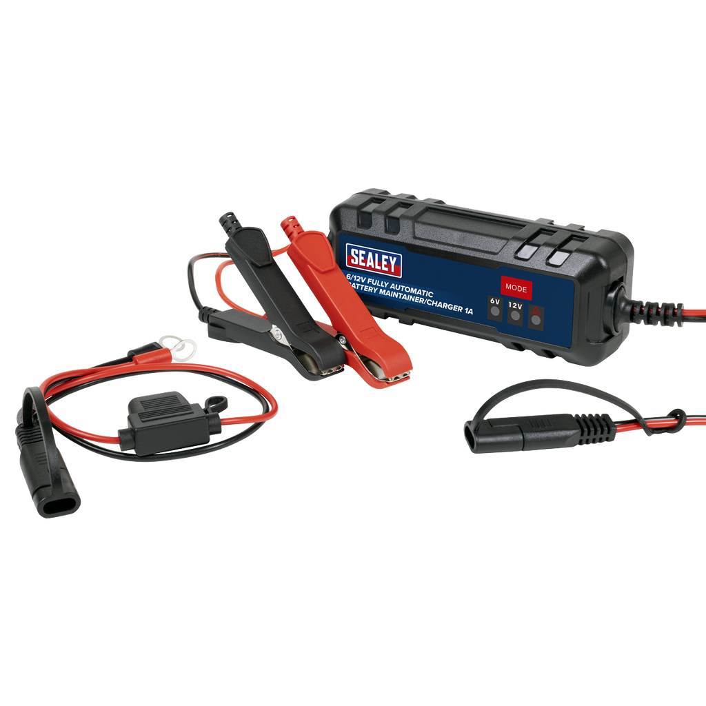 6/12V Fully Automatic Battery Charger/Maintainer, 1A (SBC1)