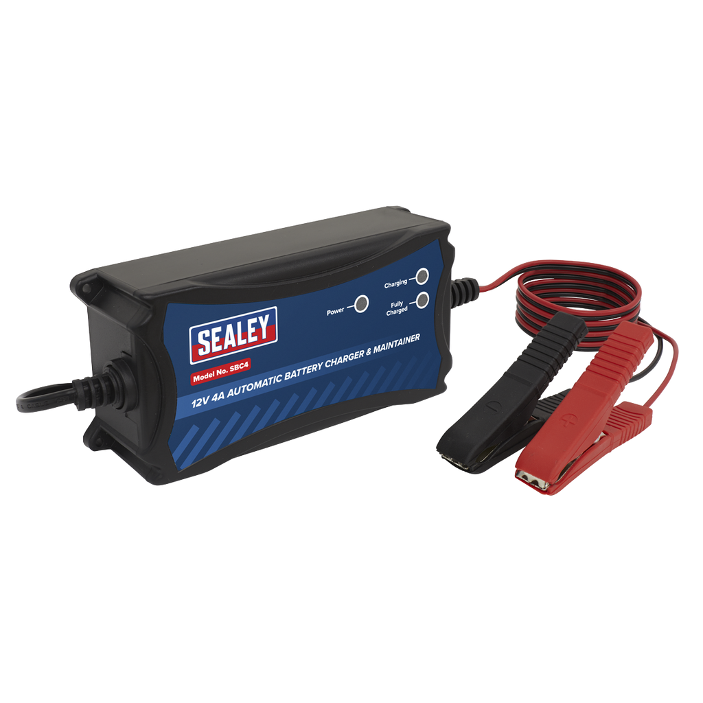 12V Fully Automatic Battery Charger/Maintainer, 4A (SBC4)