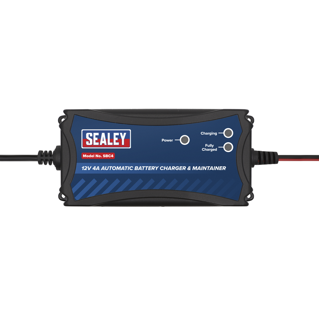 12V Fully Automatic Battery Charger/Maintainer, 4A (SBC4)