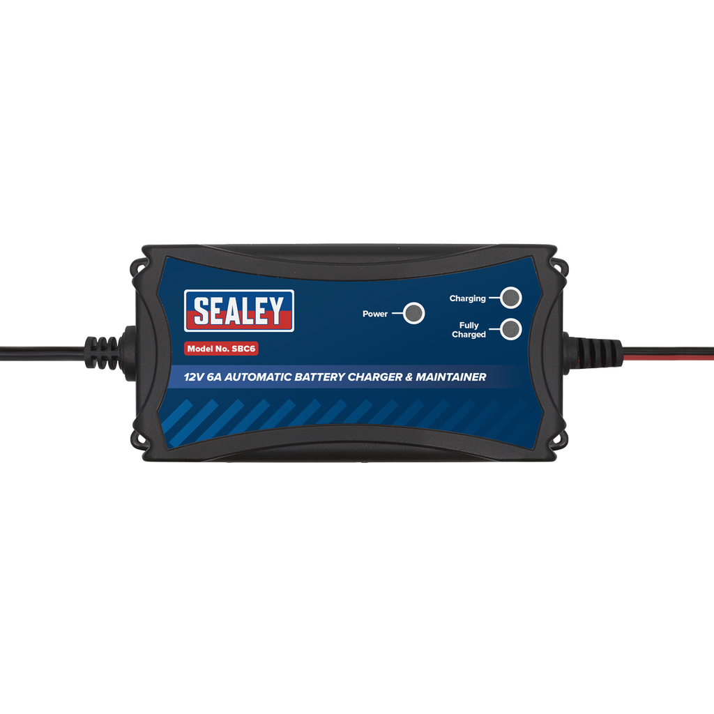12V Fully Automatic Battery Charger/Maintainer, 6A (SBC6)