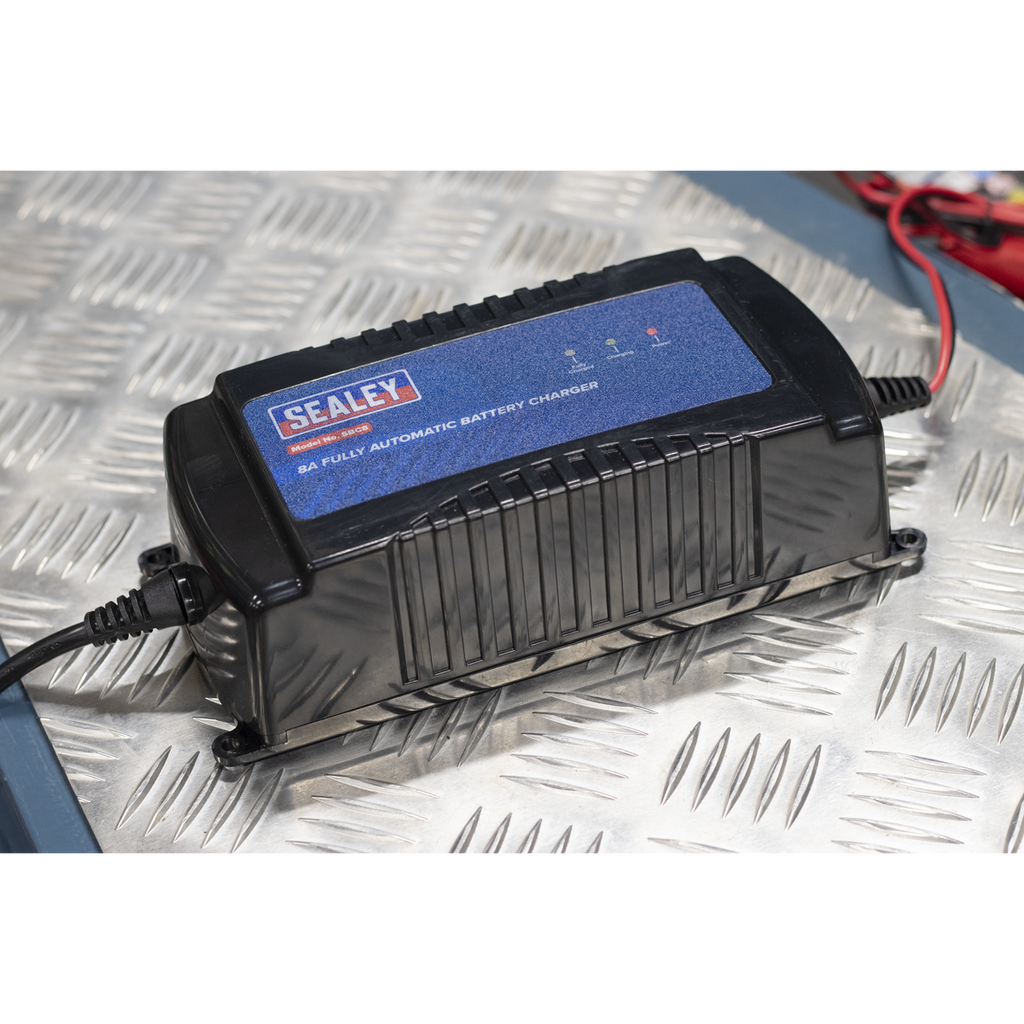12V Fully Automatic Battery Charger/Maintainer, 8A (SBC8)