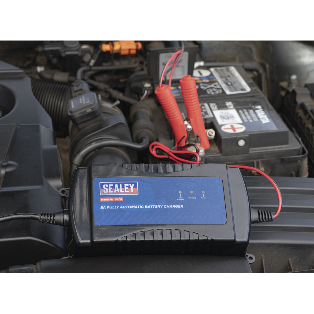 12V Fully Automatic Battery Charger/Maintainer, 8A (SBC8)