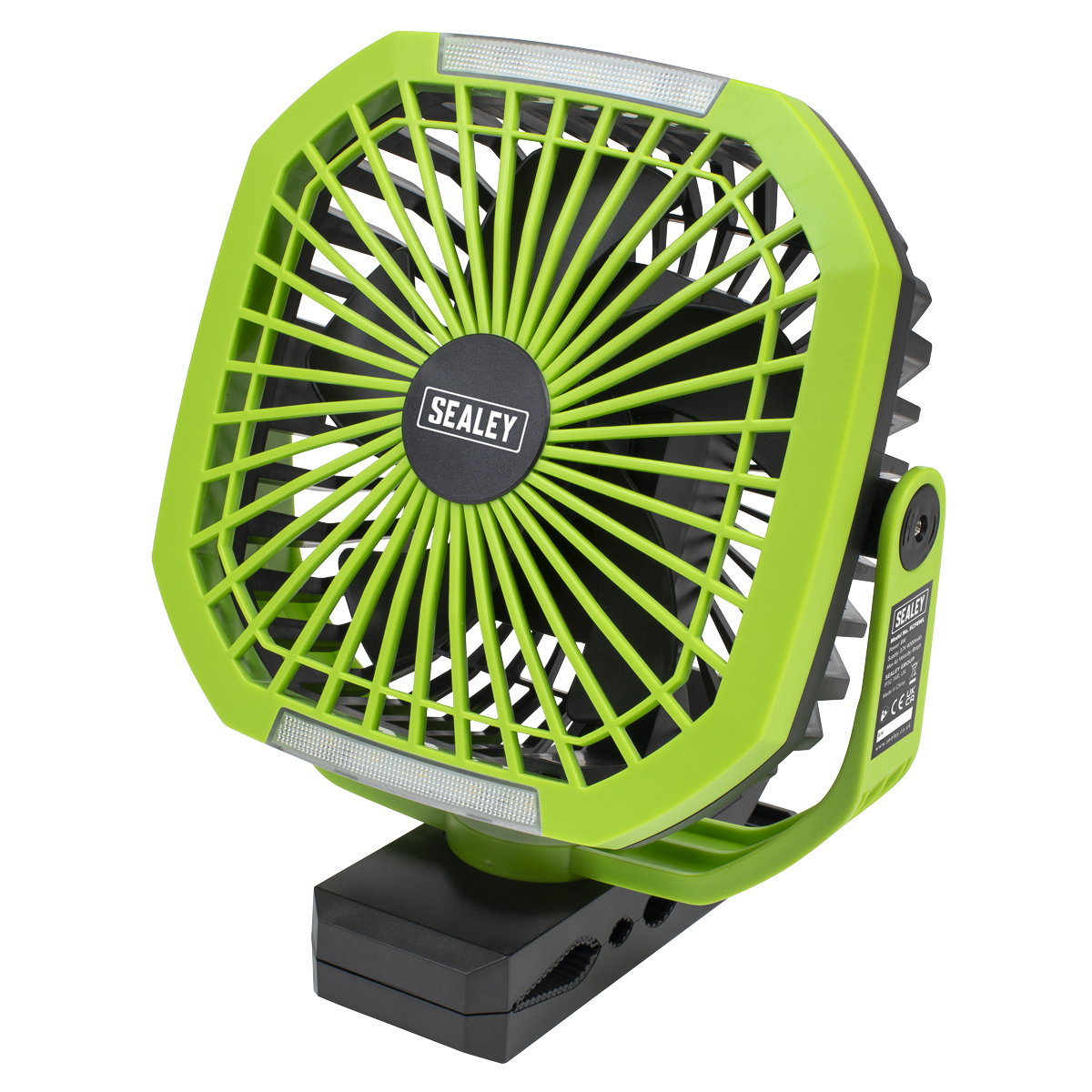 Portable Clip Fan with Worklight 8", 4-Speed (SCF8WL)