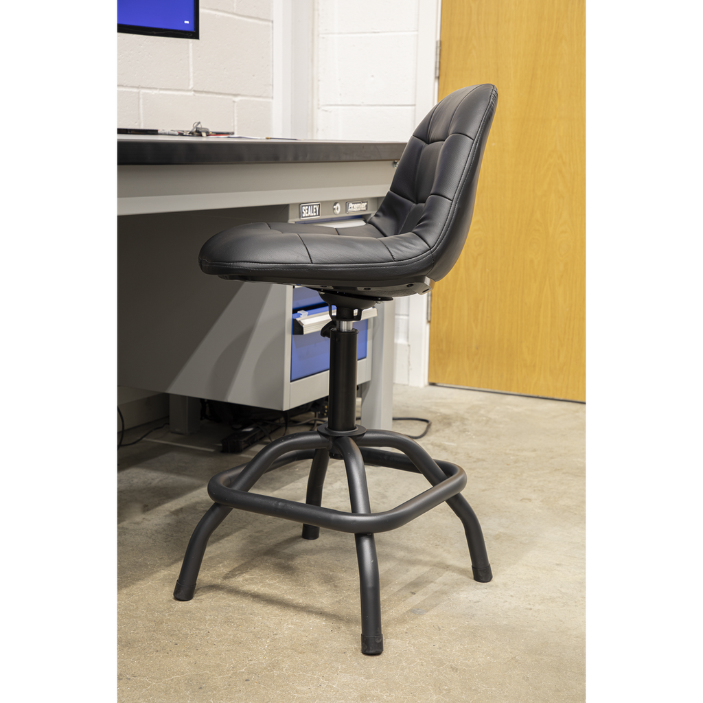 Premier Industrial Pneumatic Workshop Stool with Adjustable