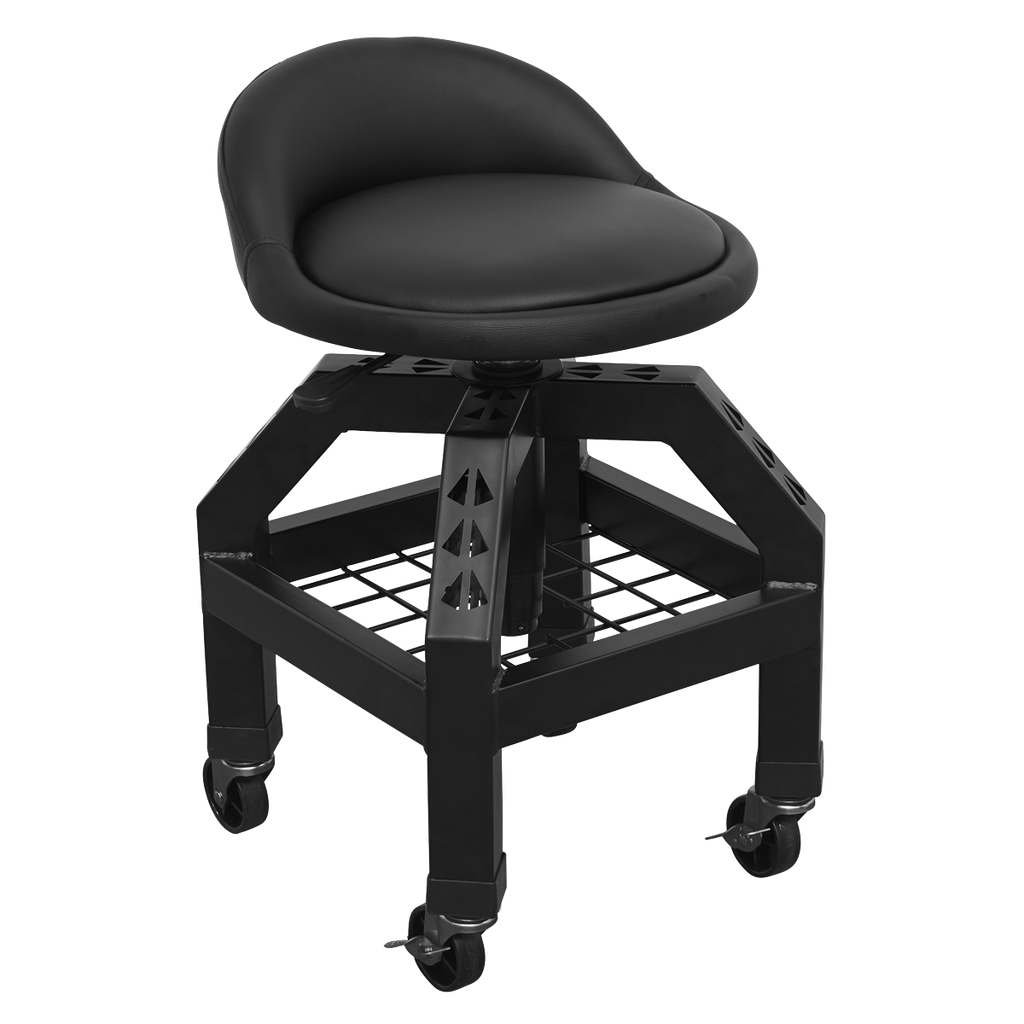 Premier Industrial Pneumatic Creeper Stool with Adjustable H