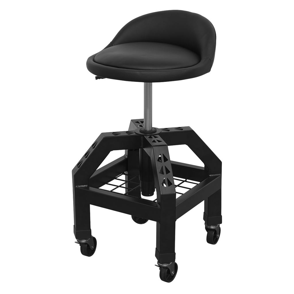 Premier Industrial Pneumatic Creeper Stool with Adjustable H