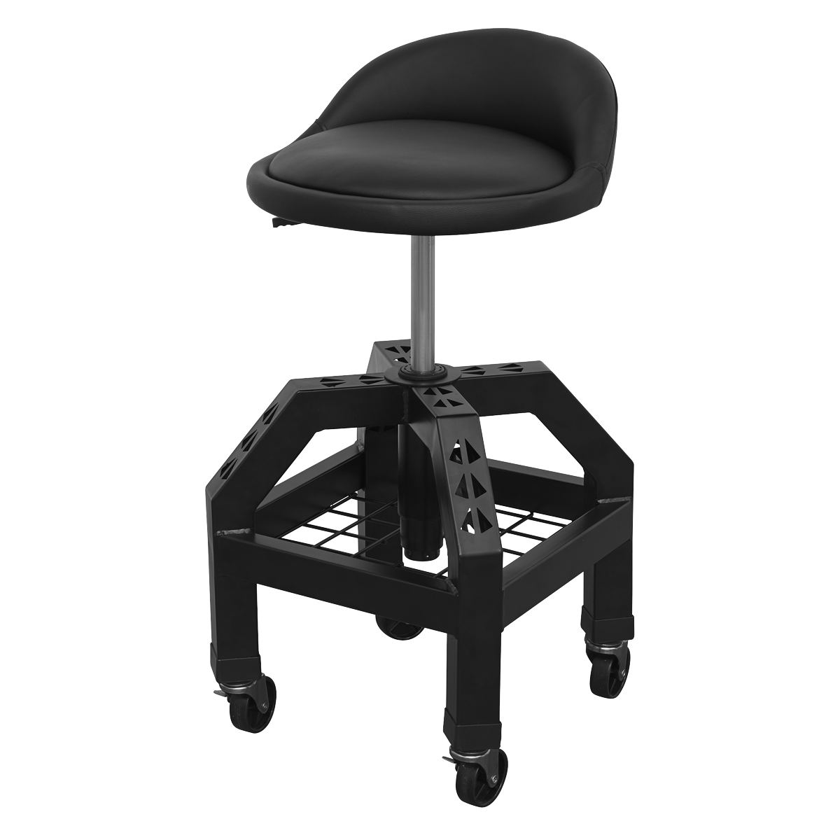 Premier Industrial Pneumatic Creeper Stool with Adjustable H