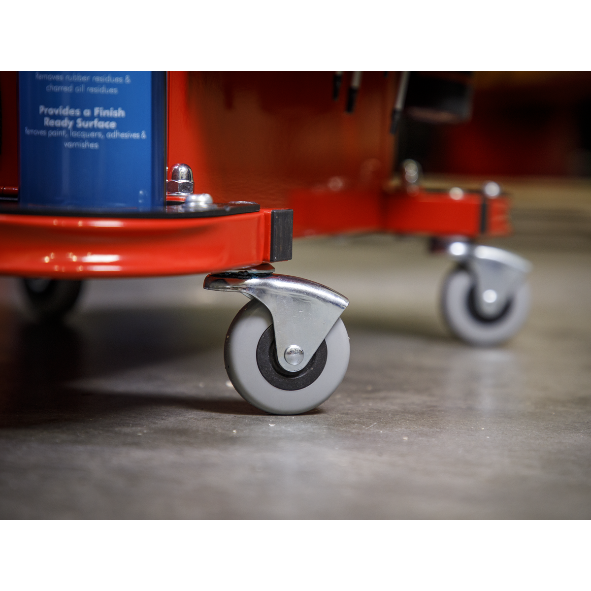 Mechanic's Utility Seat & Toolbox - Red