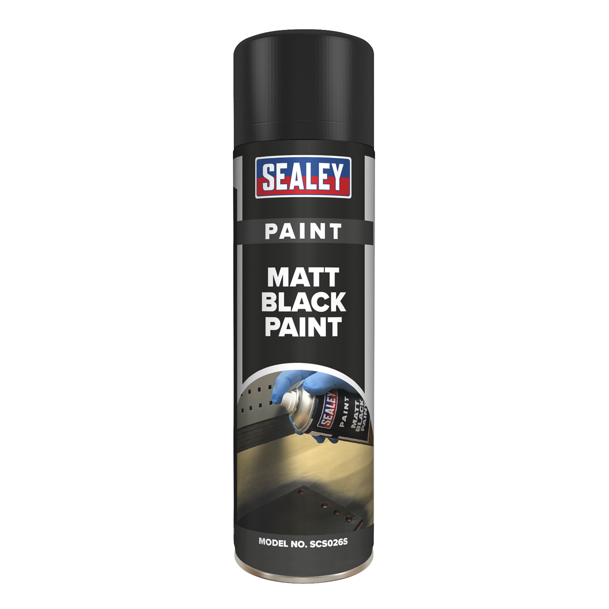 Matt Paint 500ml, Black - Pack of 6