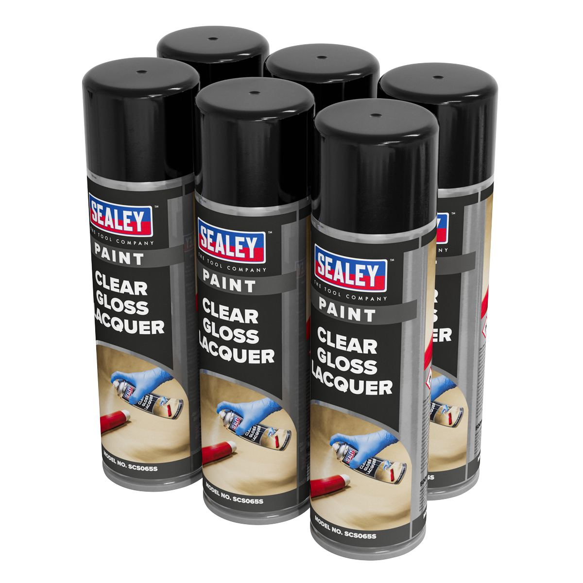 Gloss Lacquer 500ml, Clear - Pack of 6