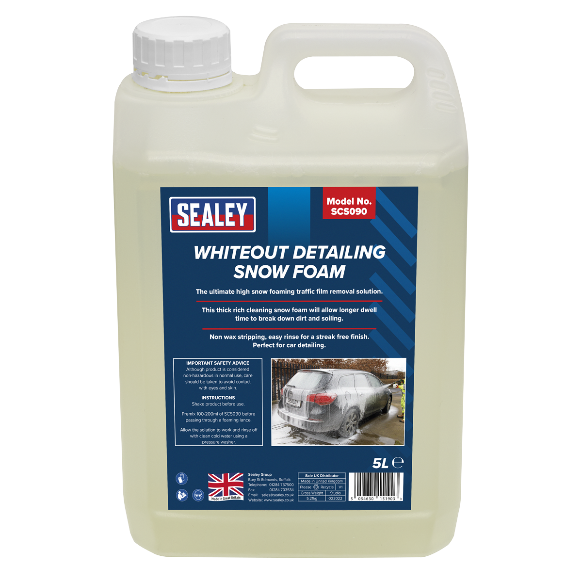 Pressure Washer with Snow Foam 170bar 450L/hr