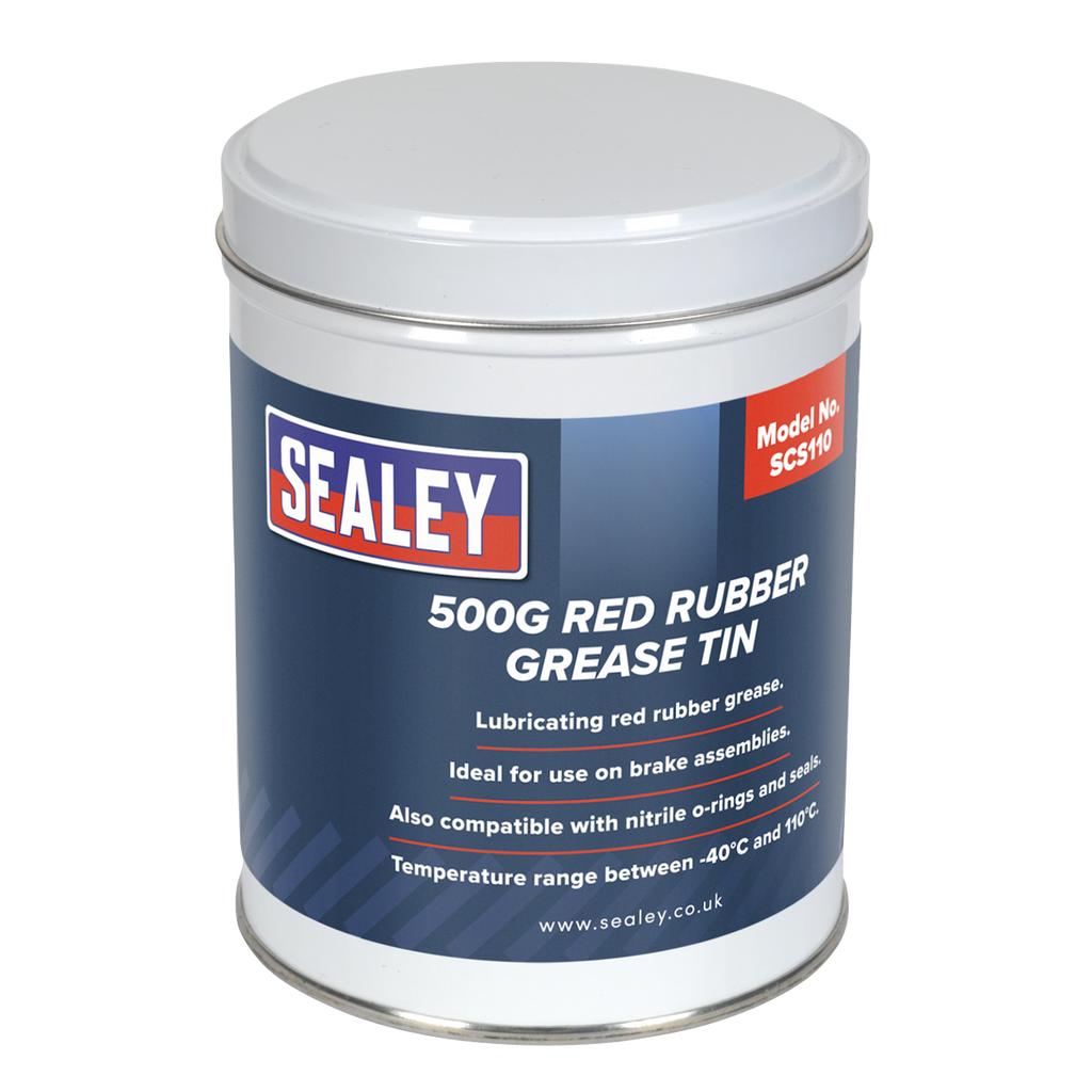 Red Rubber Grease Tin 500g
