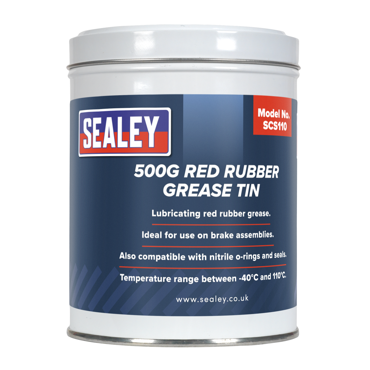 Red Rubber Grease Tin 500g