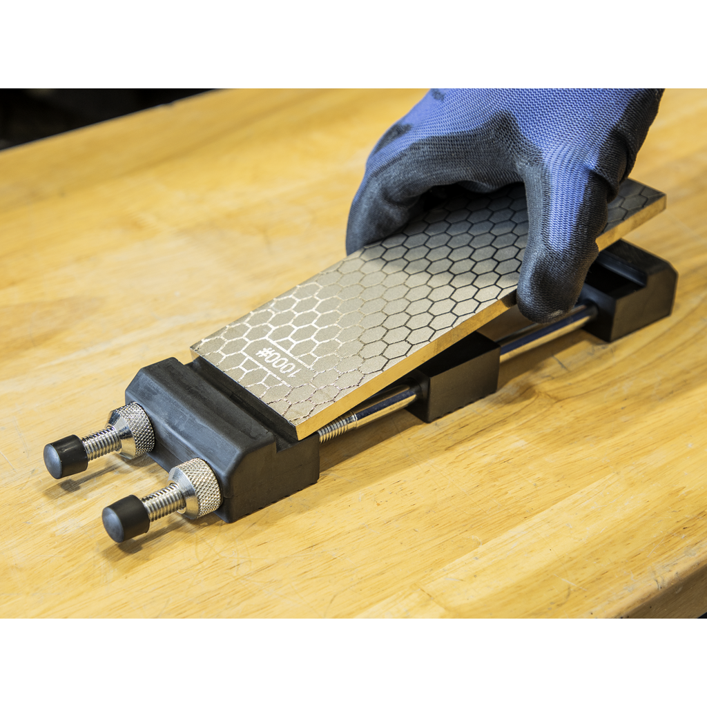 Combination Diamond Sharpening Whetstone with Adjustable Sto