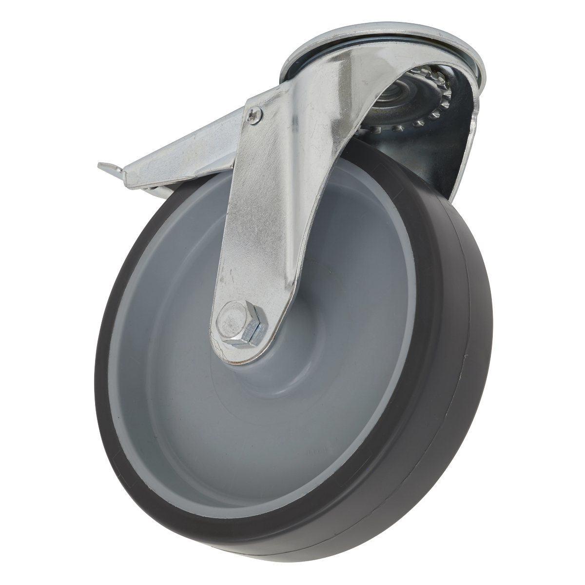 100mm Castor Wheel with Bolt Hole & Total Lock