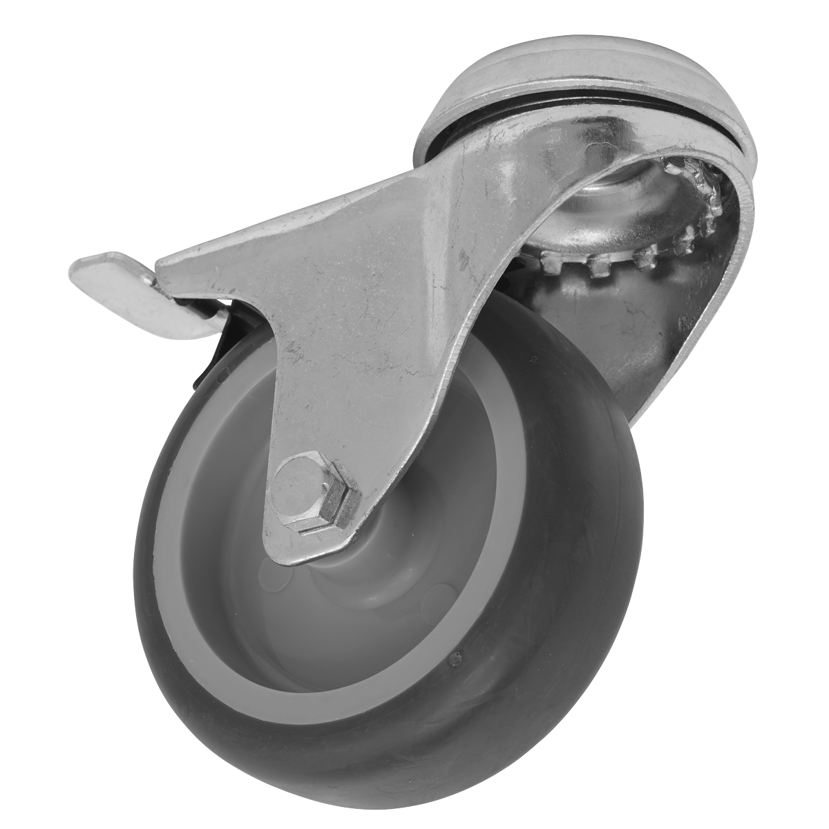 75mm Castor Wheel with Bolt Hole & Total Lock