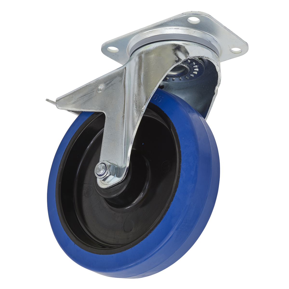 200mm Castor Wheel with Swivel Plate & Total Lock