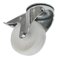 100mm Castor Wheel with Swivel Bolt Hole & Total Lock