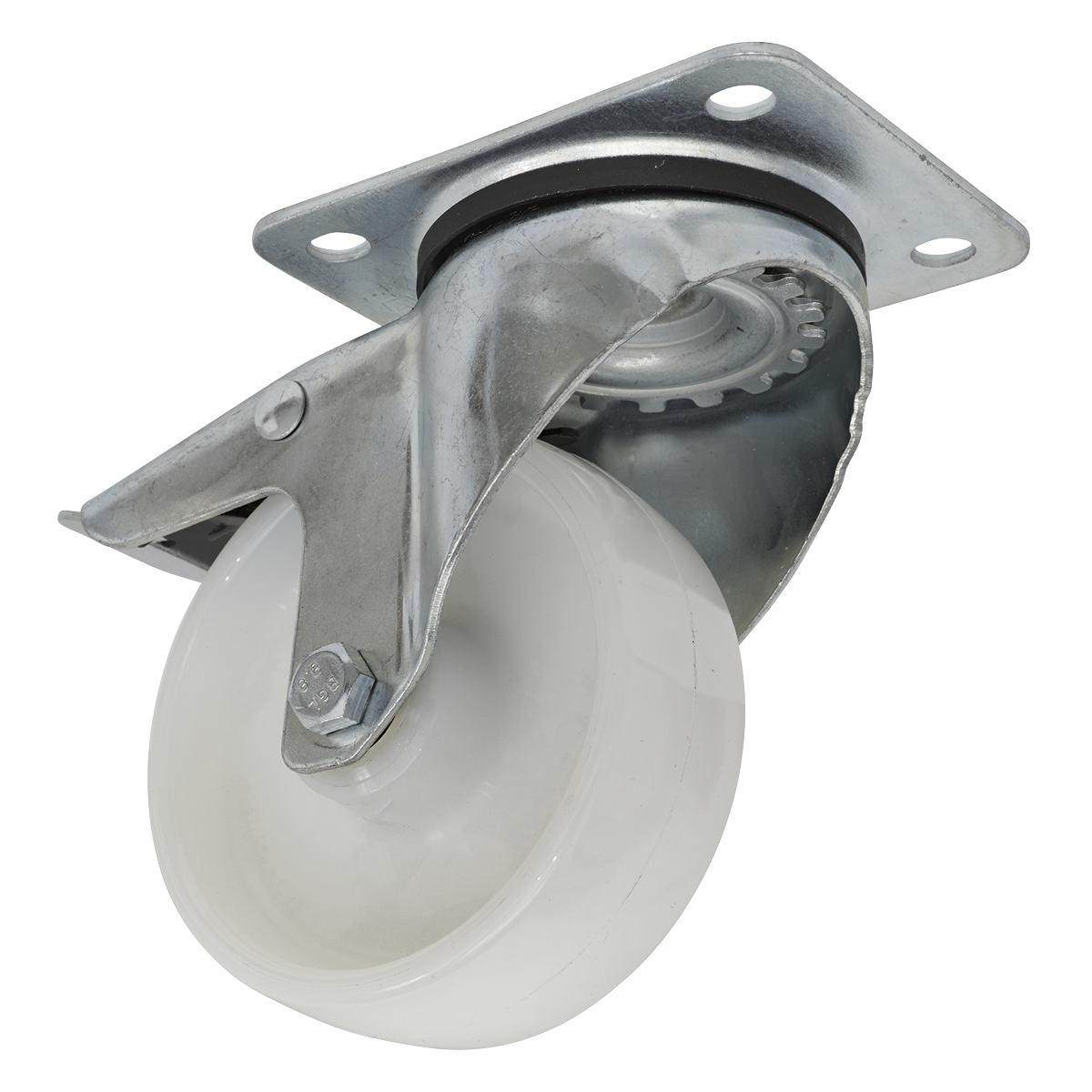 100mm Castor Wheel with Swivel Plate & Total Lock