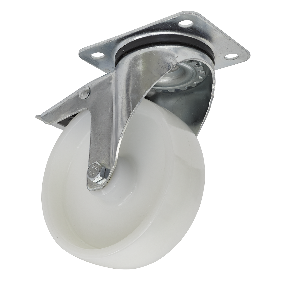 125mm Castor Wheel with Swivel Plate & Total Lock