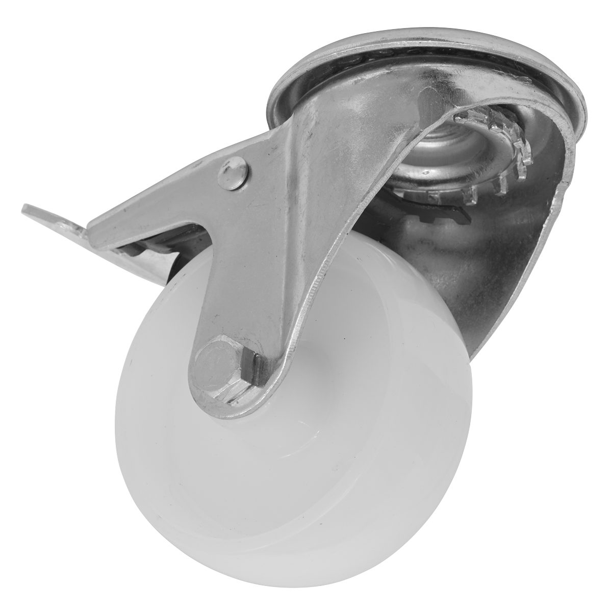 80mm Castor Wheel with Bolt Hole & Total Lock