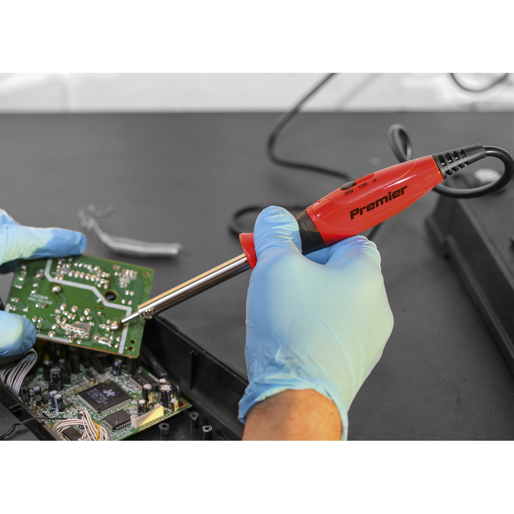 Premier Dual Wattage Professional Soldering Iron with Long-L