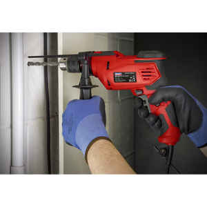 Sealey SD750 Variable Speed Hammer Masonry Chisel Drill 13mm, 750W 230V
