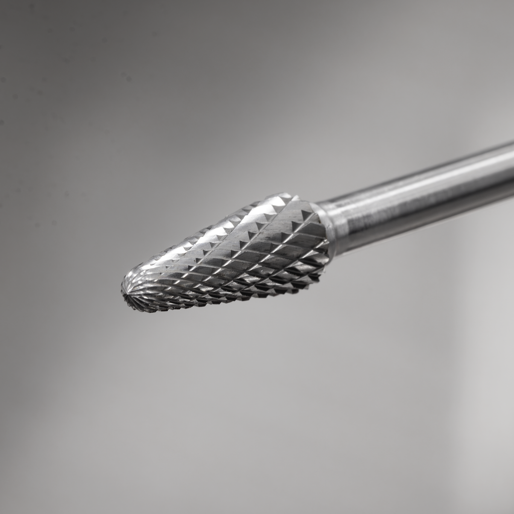 Tungsten Carbide Rotary Burr Extra-Long Conical Ball Nose Ø1