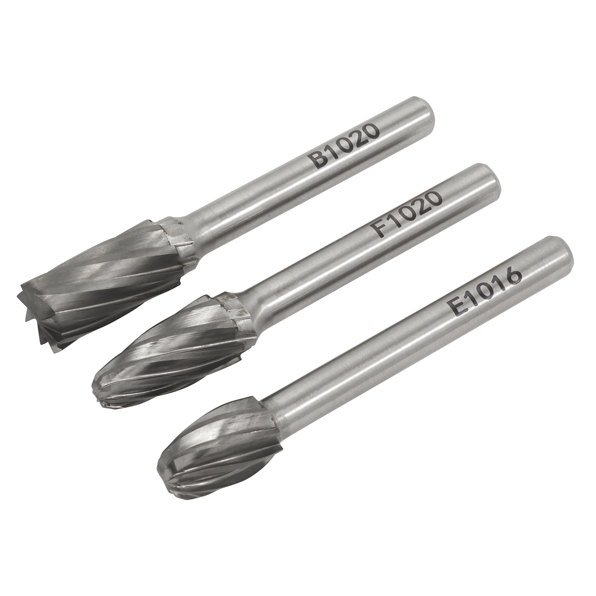 Tungsten Carbide Rotary Burr Set 3pc - Ripper/Coarse