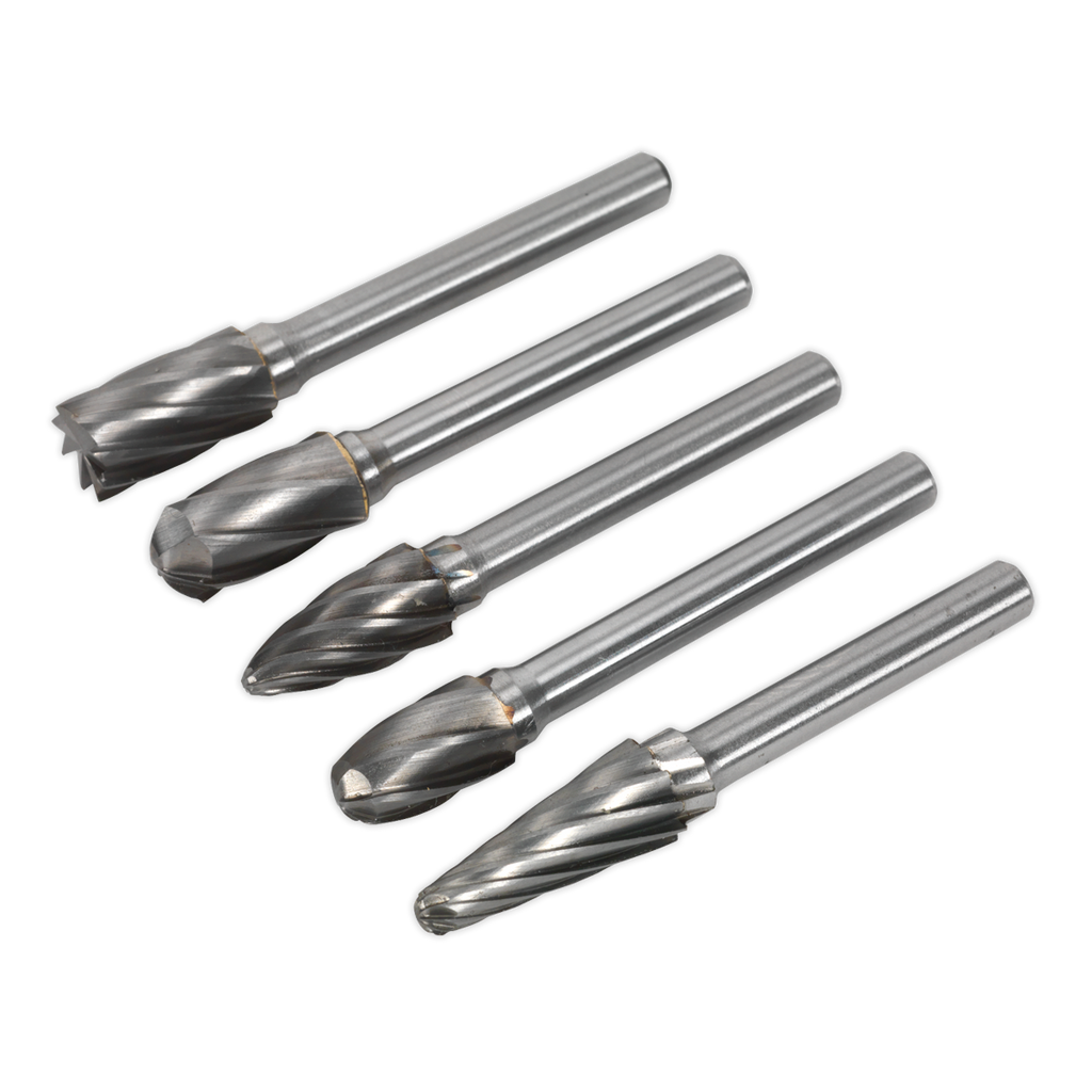 Tungsten Carbide Rotary Burr Set 5pc - Ripper/Coarse