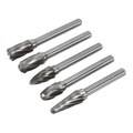 Tungsten Carbide Rotary Burr Set 5pc - Ripper/Coarse