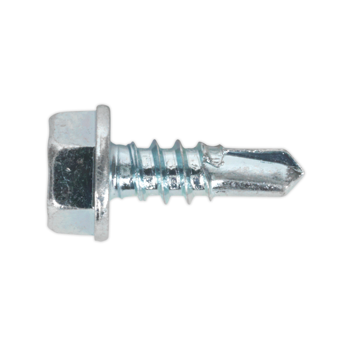 Zinc Plated Self-Drilling Hex Head Screw 4.2 x 13mm - Pack of 100