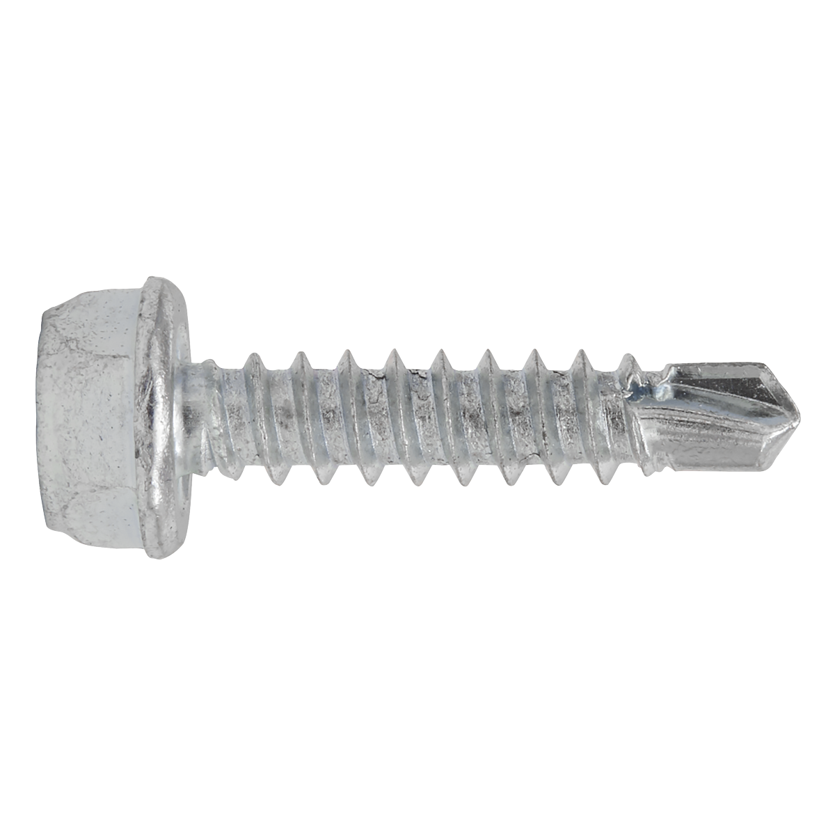 Zinc Plated Self-Drilling Hex Head Screw 4.2 x 19mm - Pack of 100
