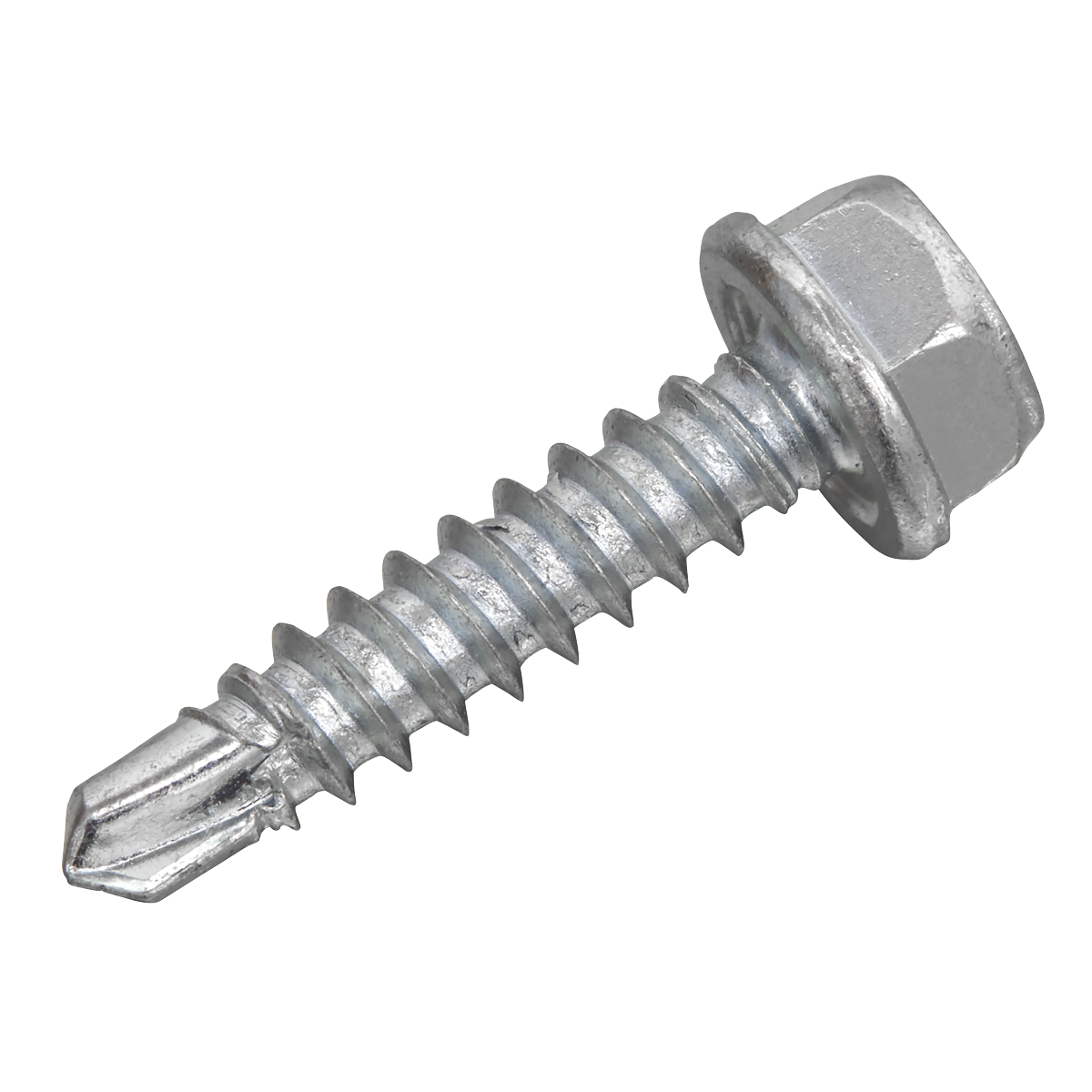 Zinc Plated Self-Drilling Hex Head Screw 4.2 x 19mm - Pack of 100