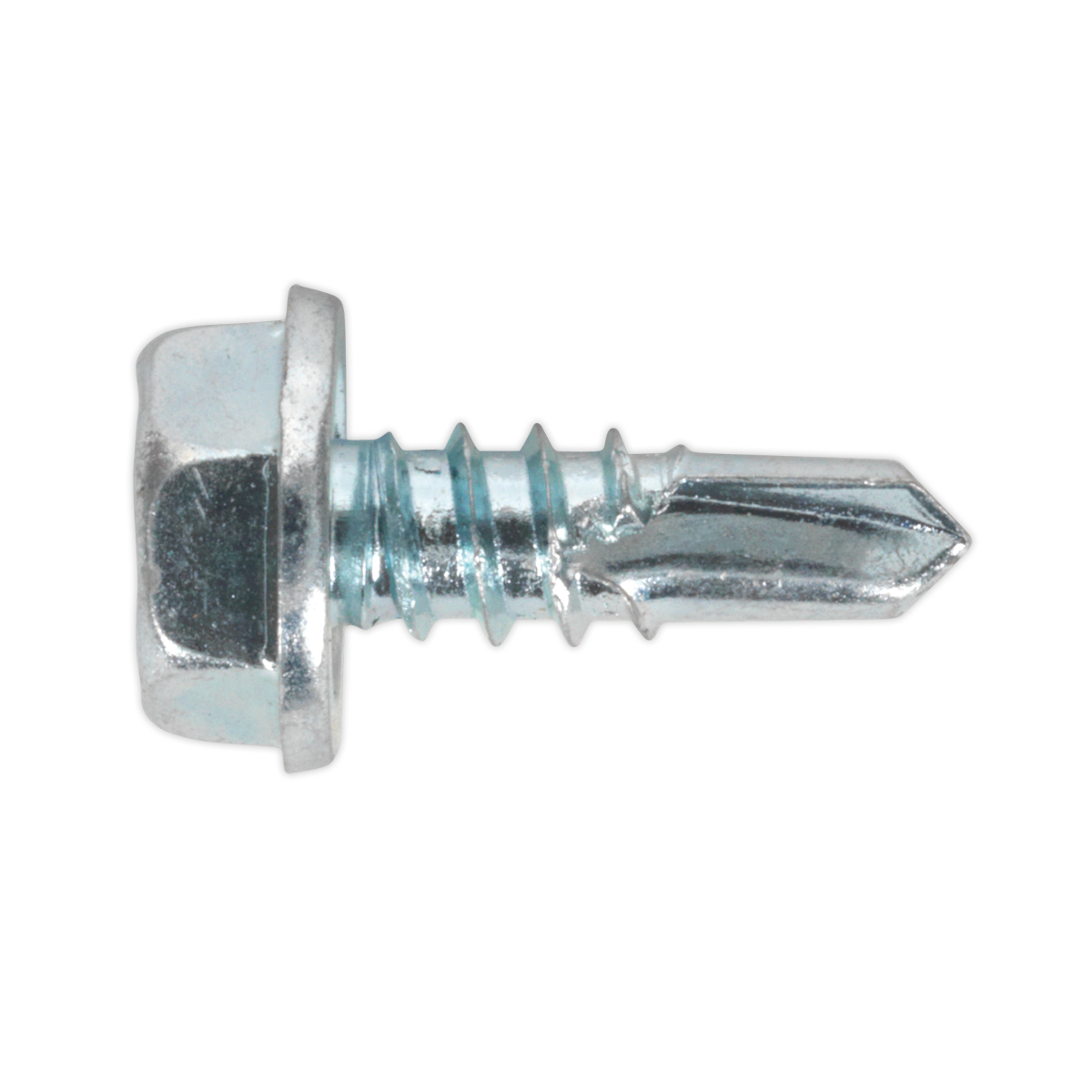 Zinc Plated Self-Drilling Hex Head Screw 4.8 x 13mm - Pack of 100