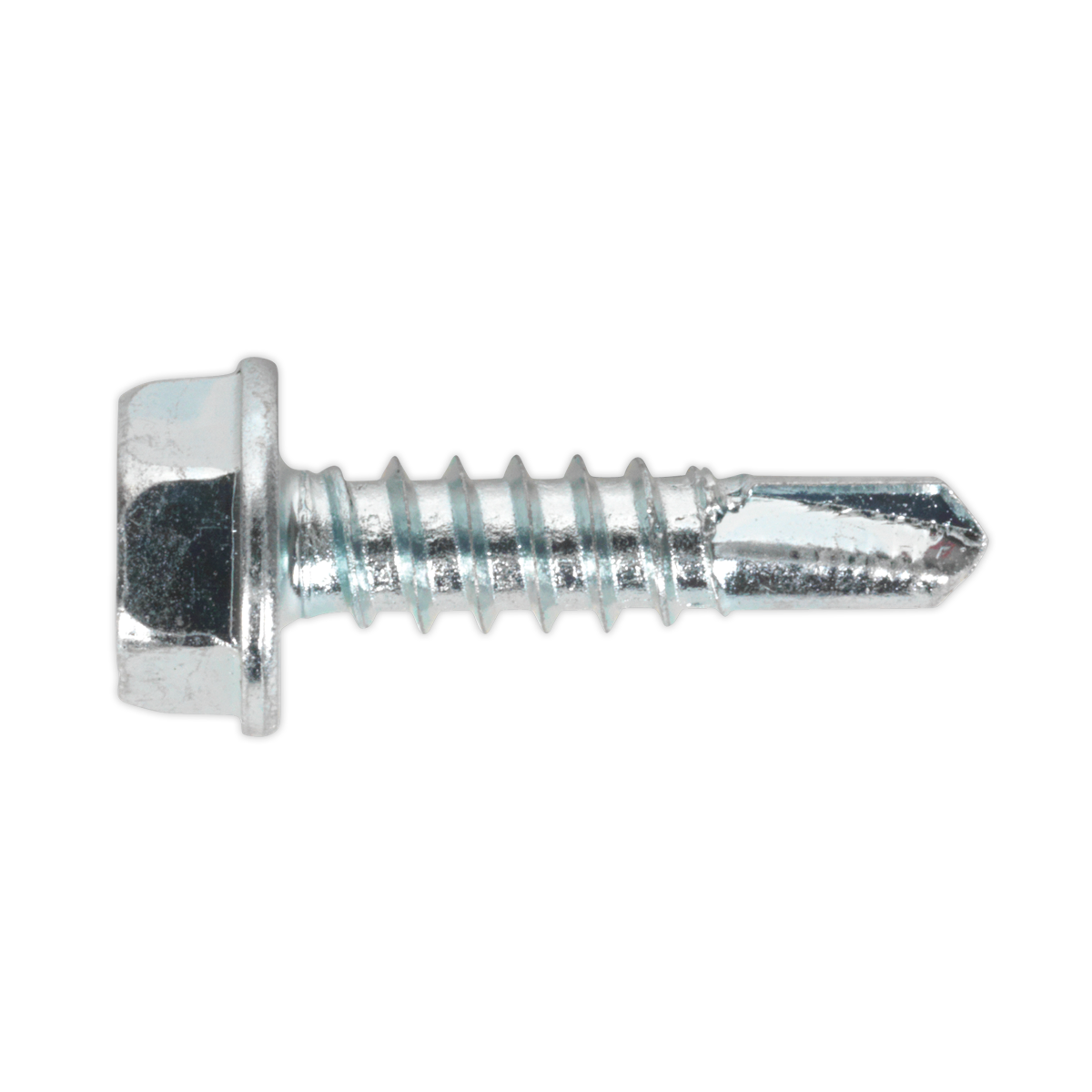 Zinc Plated Self-Drilling Hex Head Screw 4.8 x 19mm - Pack of 100