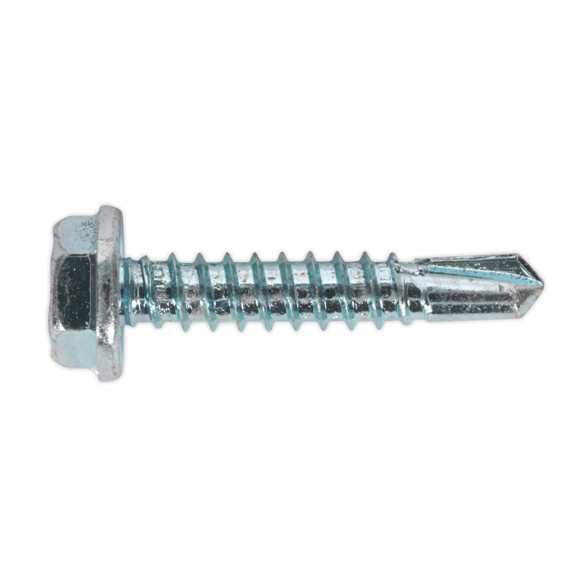 Zinc Plated Self-Drilling Hex Head Screw 4.8 x 25mm - Pack of 100