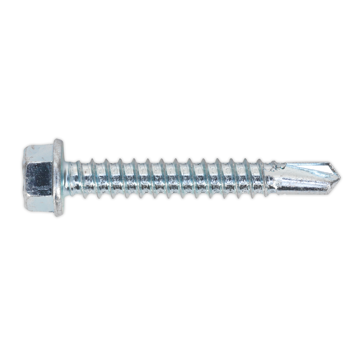 Zinc Plated Self-Drilling Hex Head Screw 5.5 x 38mm - Pack of 100