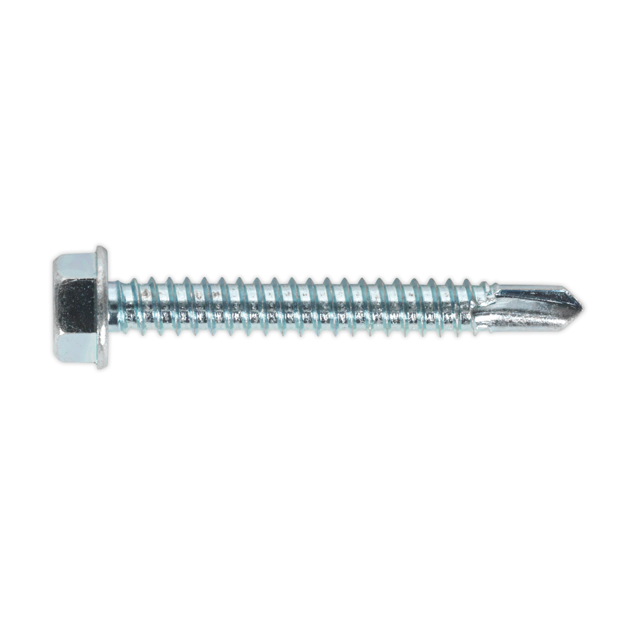 Zinc Plated Self-Drilling Hex Head Screw 6.3 x 50mm - Pack of 100