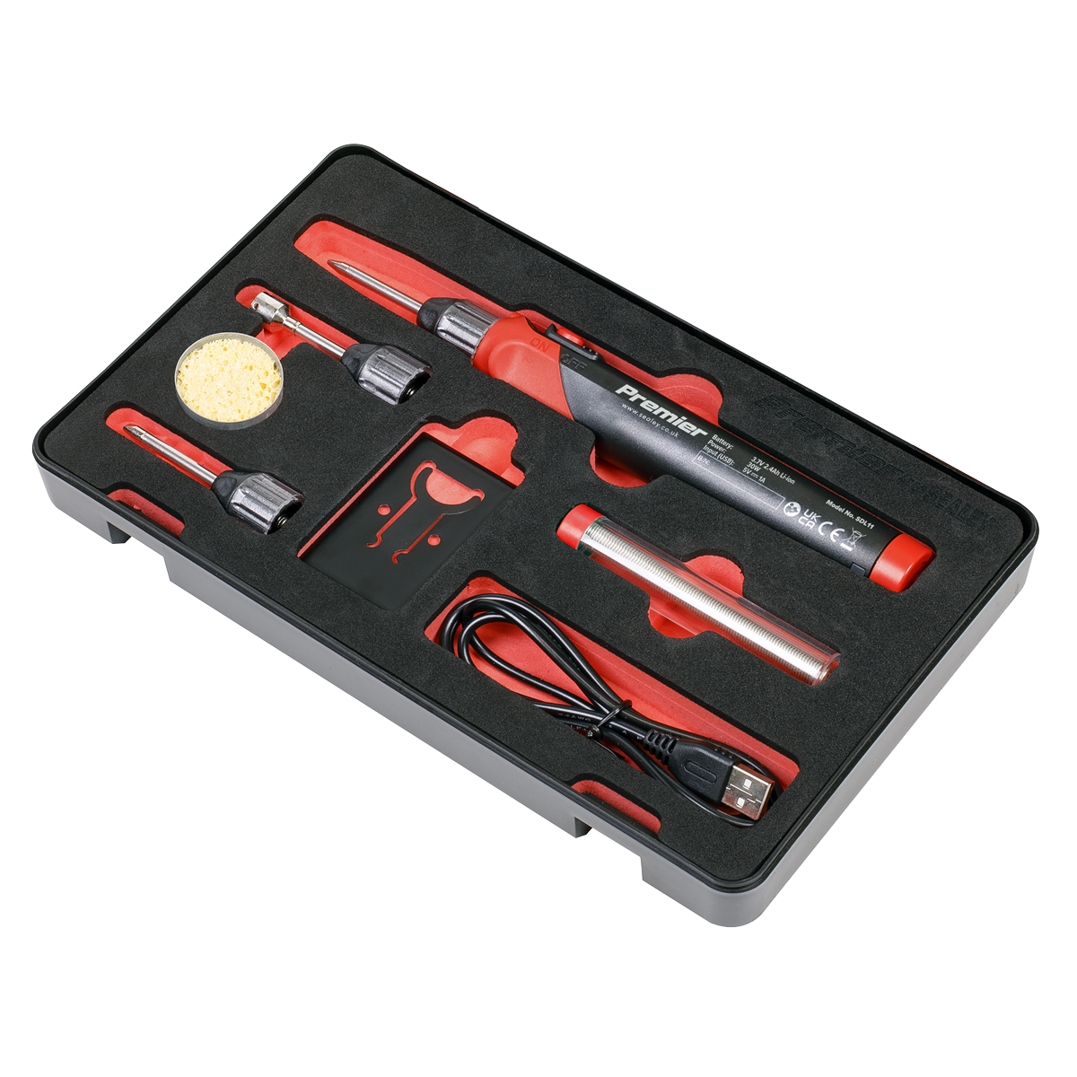 Premier Rechargeable Soldering Iron Kit 30W